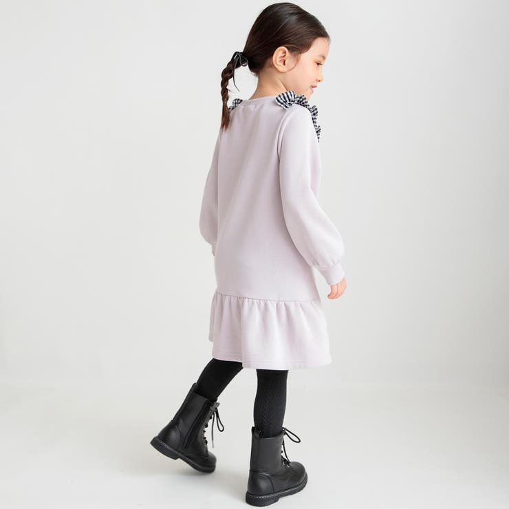 【あったか】裏起毛フリルワンピース | ブランシェス | 詳細画像5 