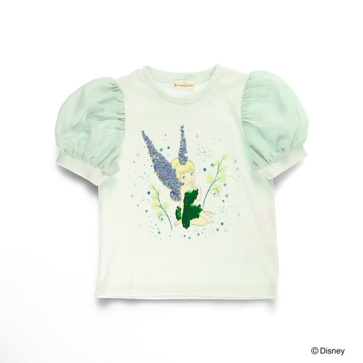 スパンコール×パフ袖Tシャツ[品番：BRSK0008343]｜ブランシェスの