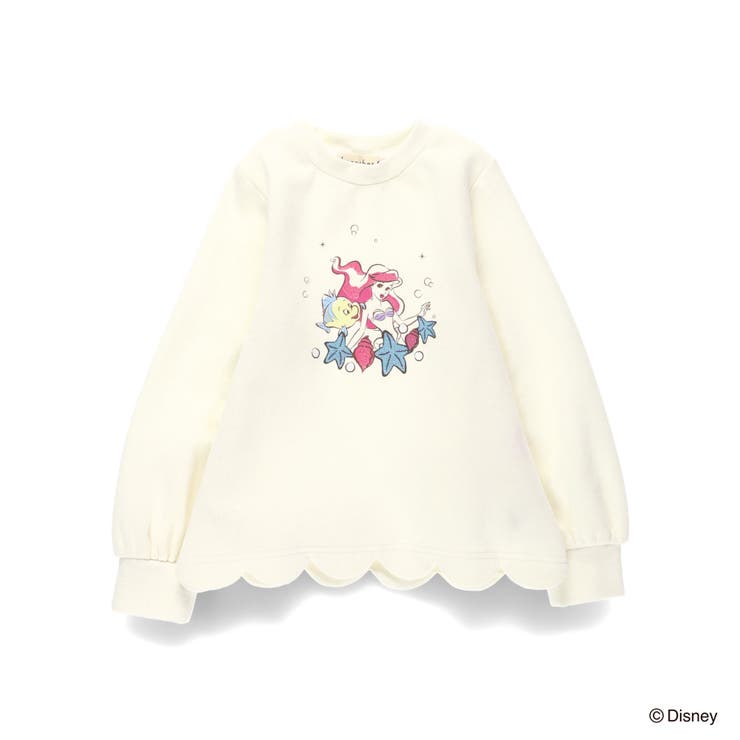 アイボリー | 【DisneyCollection ディズニーコレクション】裏起毛裾スカラップト… | ブランシェス