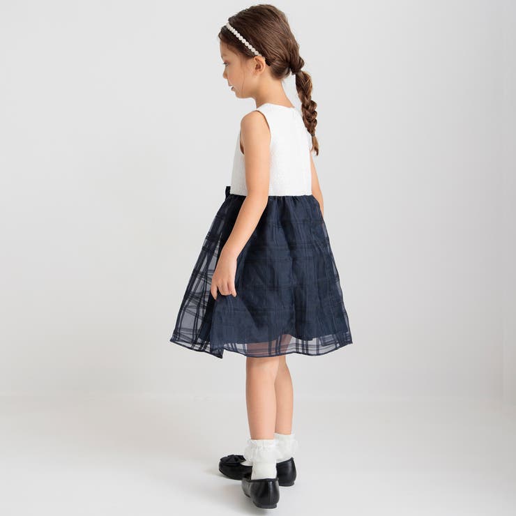 シャドーチェック ジャンパースカート ワンピース[品番