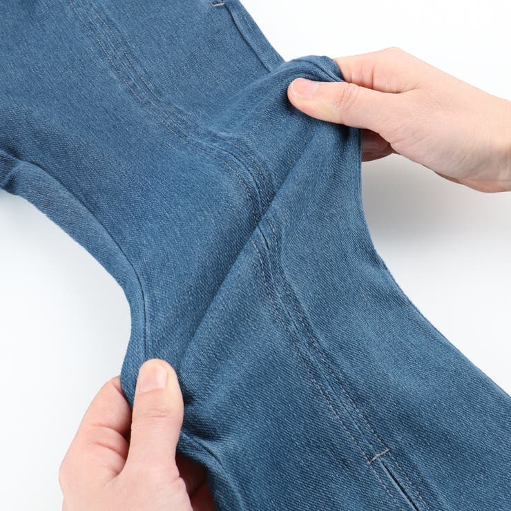 スリット入りロングパンツ/フレア パンツ/デニム/デニムパンツ | ブランシェス | 詳細画像12 