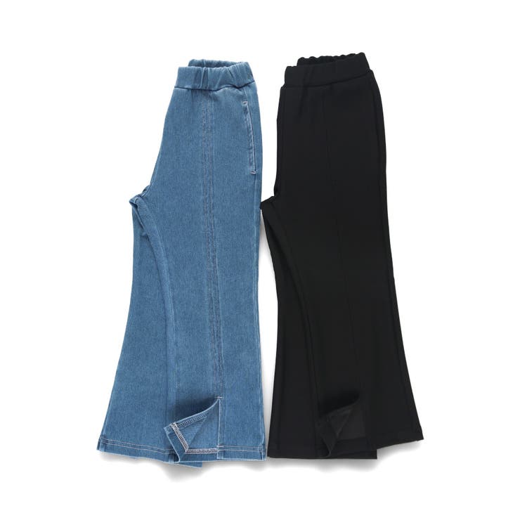 スリット入りロングパンツ/フレア パンツ/デニム/デニムパンツ | ブランシェス | 詳細画像15 