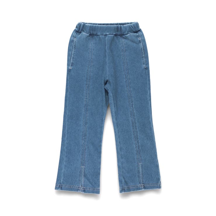 スリット入りロングパンツ/フレア パンツ/デニム/デニムパンツ | ブランシェス | 詳細画像2 