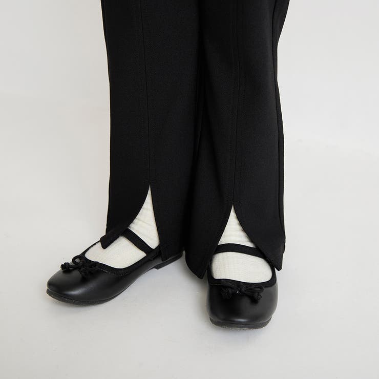 スリット入りロングパンツ/フレア パンツ/デニム/デニムパンツ | ブランシェス | 詳細画像22 