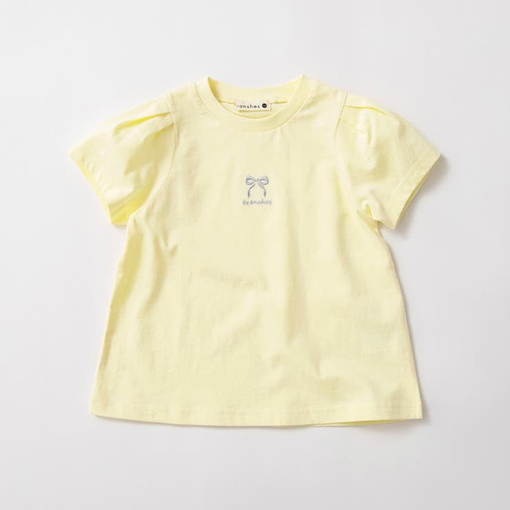イエロー | 【ブランシェスmini】半袖Tシャツ/リボン/ドット/綿100%/女の子 | ブランシェス