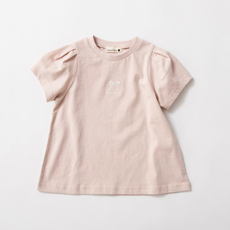 ピンク | 【ブランシェスmini】半袖Tシャツ/リボン/ドット/綿100%/女の子 | ブランシェス