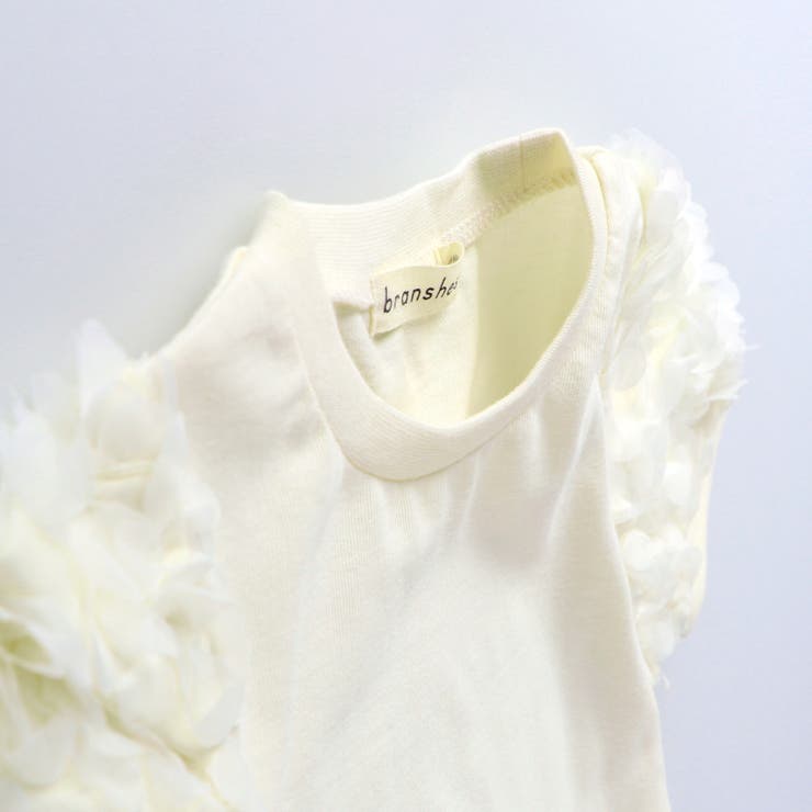 袖フラワーチュール半袖Tシャツ 春 トップス | ブランシェス | 詳細画像2 