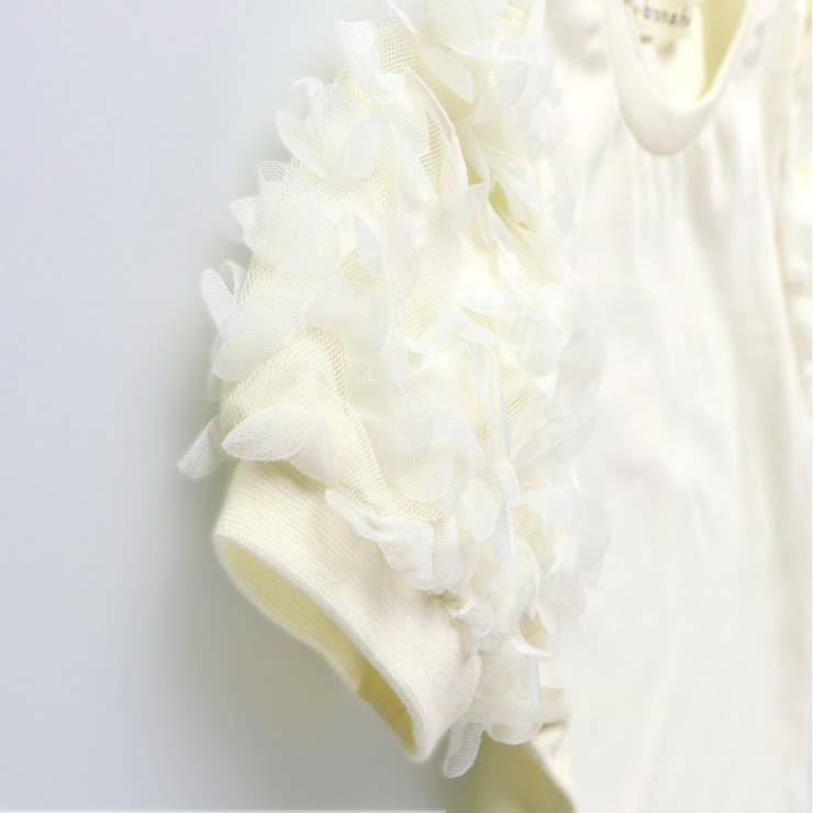 袖フラワーチュール半袖Tシャツ 春 トップス | ブランシェス | 詳細画像3 