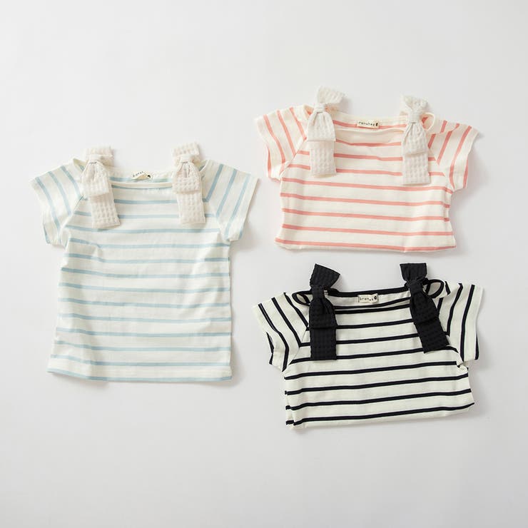 肩リボン半袖Tシャツ 春 トップス 夏 プール 海 | ブランシェス | 詳細画像22 