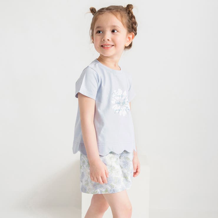 【プチプラ】裾スカラップ半袖Tシャツ/綿100% | ブランシェス | 詳細画像6 