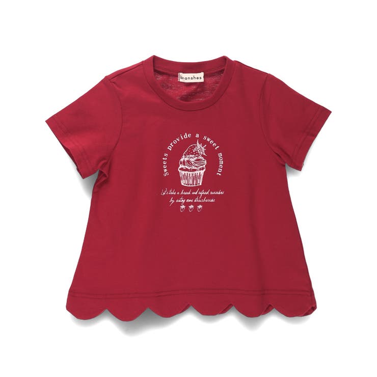 【プチプラ】裾スカラップ半袖Tシャツ/綿100% | ブランシェス | 詳細画像9 