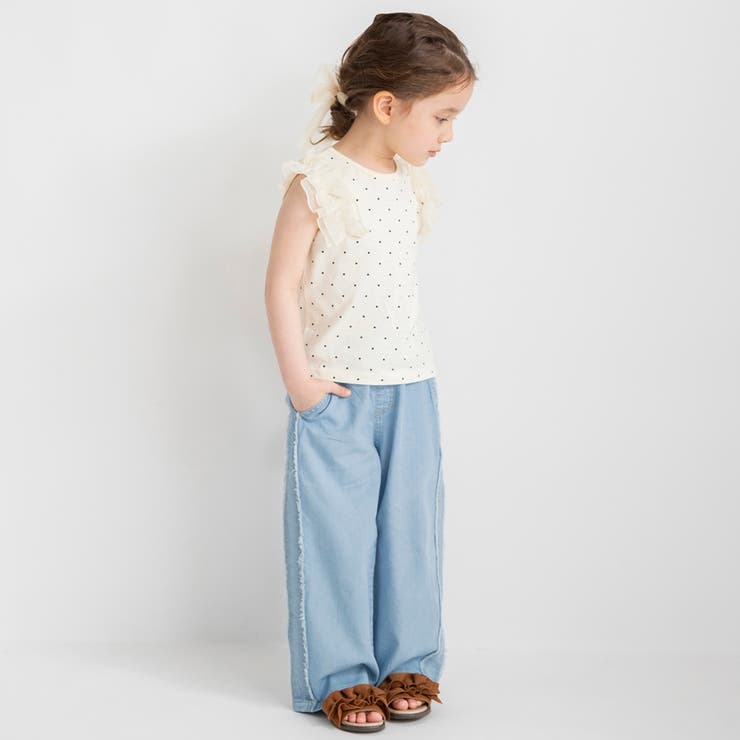 【プチプラ】肩 フリル タンクトップ シフォン | ブランシェス | 詳細画像18 