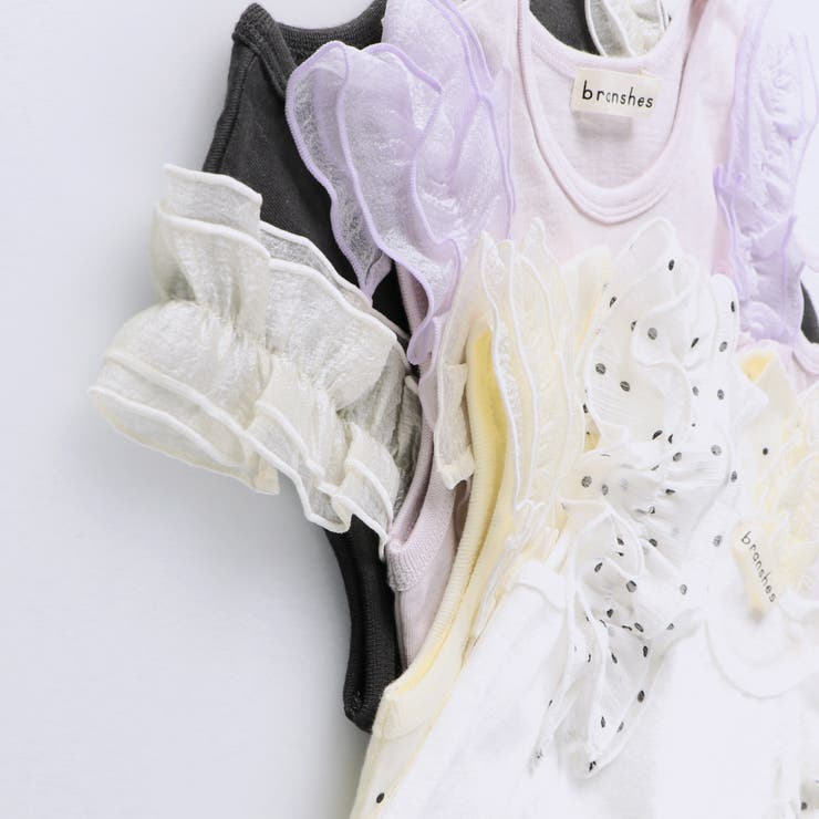 【プチプラ】肩 フリル タンクトップ シフォン | ブランシェス | 詳細画像3 