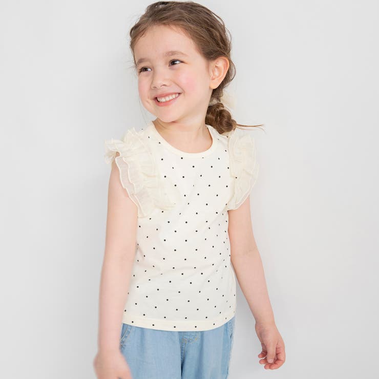 ミックス | 【プチプラ】肩 フリル タンクトップ シフォン | ブランシェス