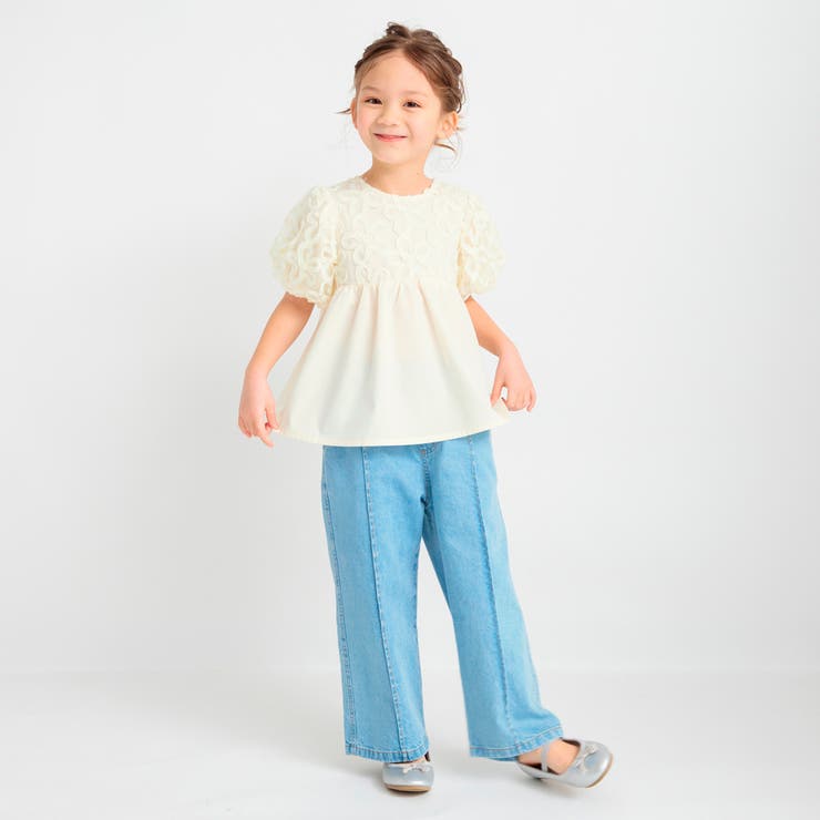 【プチレディ】フラワーチュールブラウス | ブランシェス | 詳細画像3 