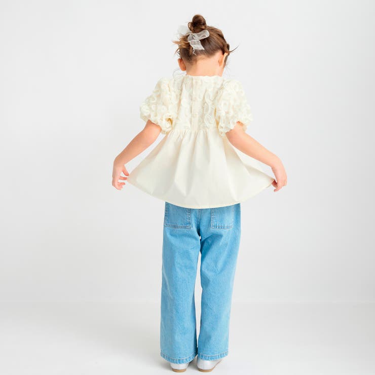 【プチレディ】フラワーチュールブラウス | ブランシェス | 詳細画像4 