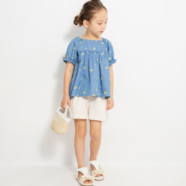 【おそろい】ミモザ刺繍チュニック | ブランシェス | 詳細画像11 