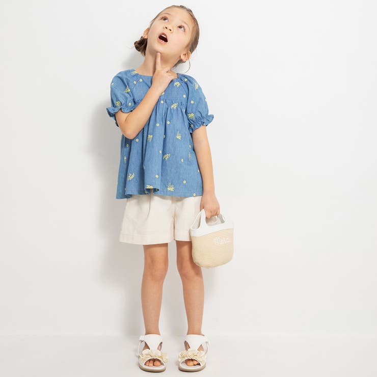 【おそろい】ミモザ刺繍チュニック | ブランシェス | 詳細画像12 