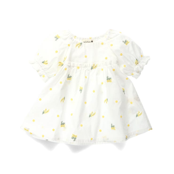 【おそろい】ミモザ刺繍チュニック | ブランシェス | 詳細画像2 