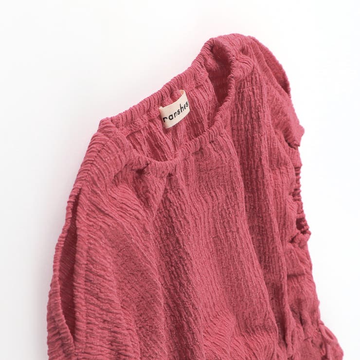 【セットアップ可】ジャガード半袖トップス 春 夏 | ブランシェス | 詳細画像2 