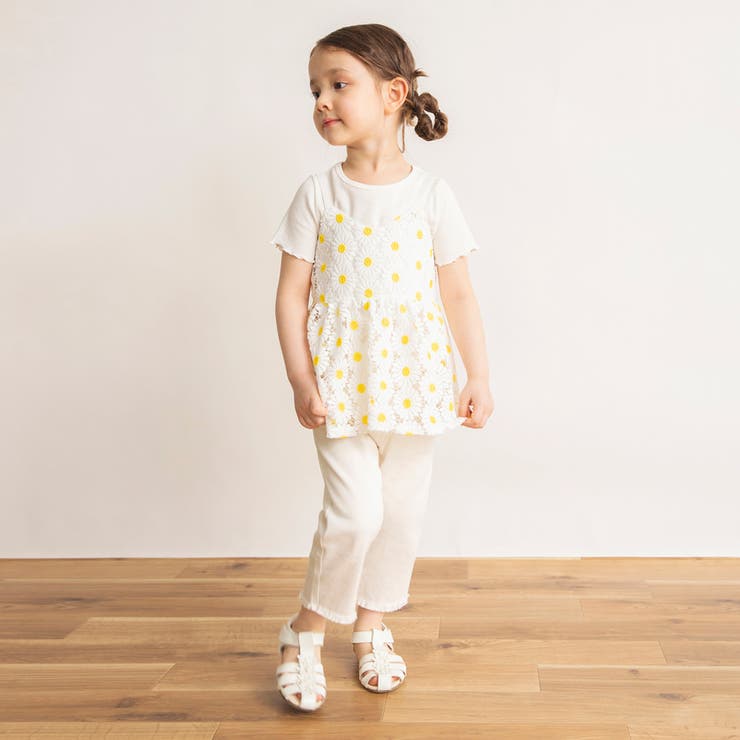 フラワーレースキャミチュニック 春 トップス | ブランシェス | 詳細画像4 