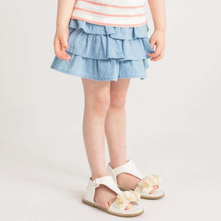 フリルスカート風ショートパンツ 夏 プール 海[品番