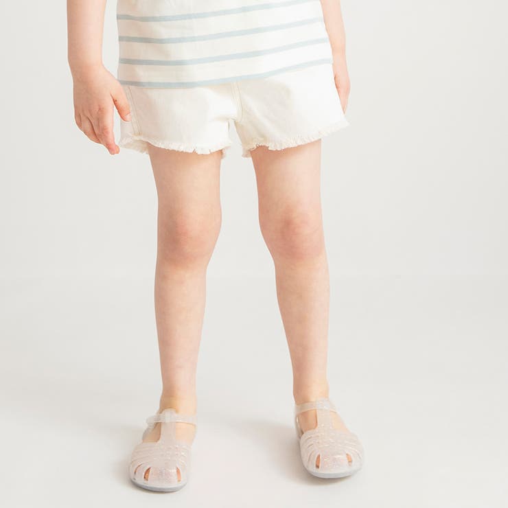 アイボリー | フリンジ ショートパンツ/ハーフパンツ/夏/プール/海 | ブランシェス