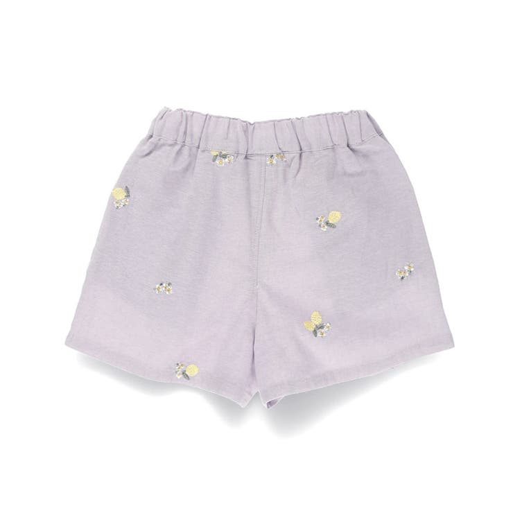 【おそろい】レモン＆フラワー総柄刺しゅうショートパンツ | ブランシェス | 詳細画像15 