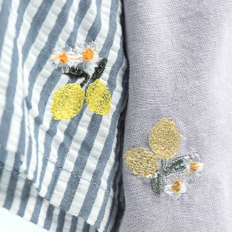 【おそろい】レモン＆フラワー総柄刺しゅうショートパンツ | ブランシェス | 詳細画像7 