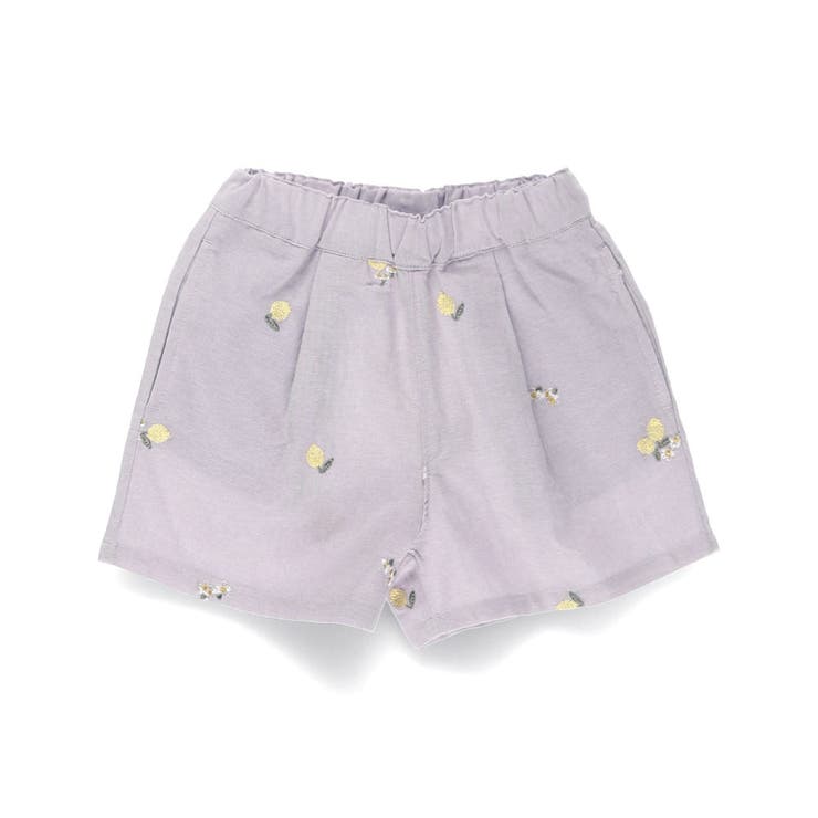 【おそろい】レモン＆フラワー総柄刺しゅうショートパンツ | ブランシェス | 詳細画像9 