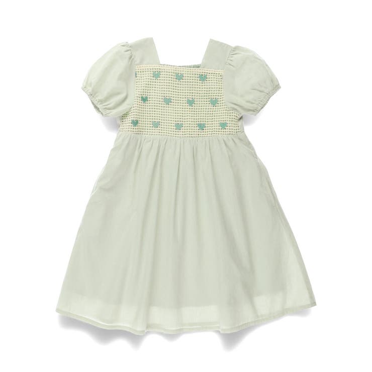 ハート柄刺繍ワンピース/綿100%/かぎ針編み | ブランシェス | 詳細画像14 