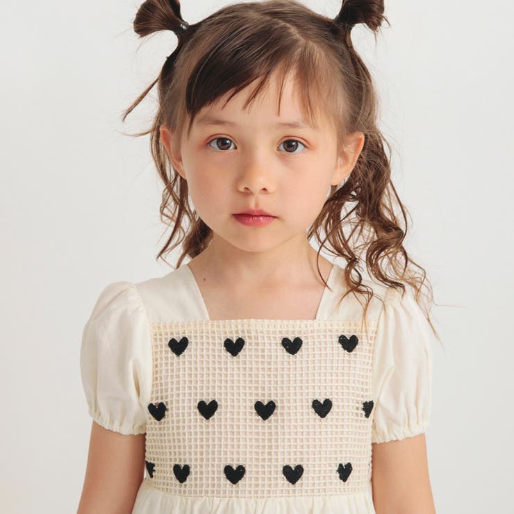 HeartEいちご柄ワンピース EVIA BOW DRESS GOTS / コンゲススロイド ドレス ワンピース