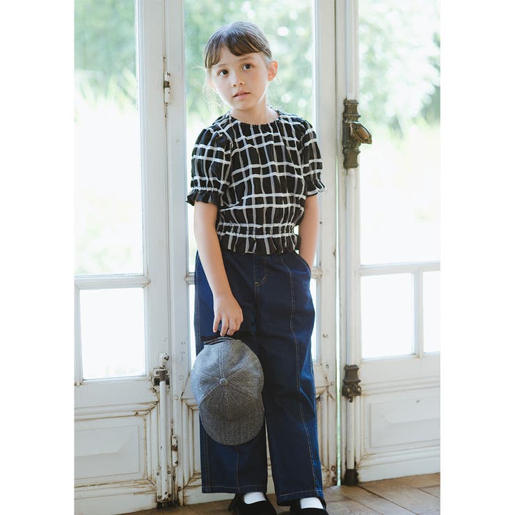 くしゅくしゅカットソー/ブラウス/チェック/女の子/シアー | ブランシェス | 詳細画像11 