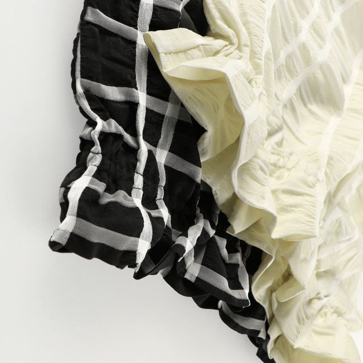 くしゅくしゅカットソー/ブラウス/チェック/女の子/シアー | ブランシェス | 詳細画像4 