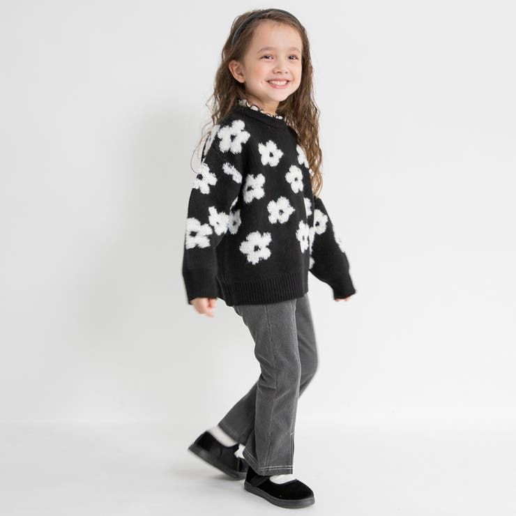 総柄ジャガード ニット キッズ | ブランシェス | 詳細画像16 