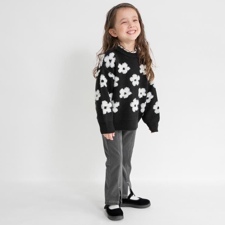 総柄ジャガード ニット キッズ | ブランシェス | 詳細画像18 