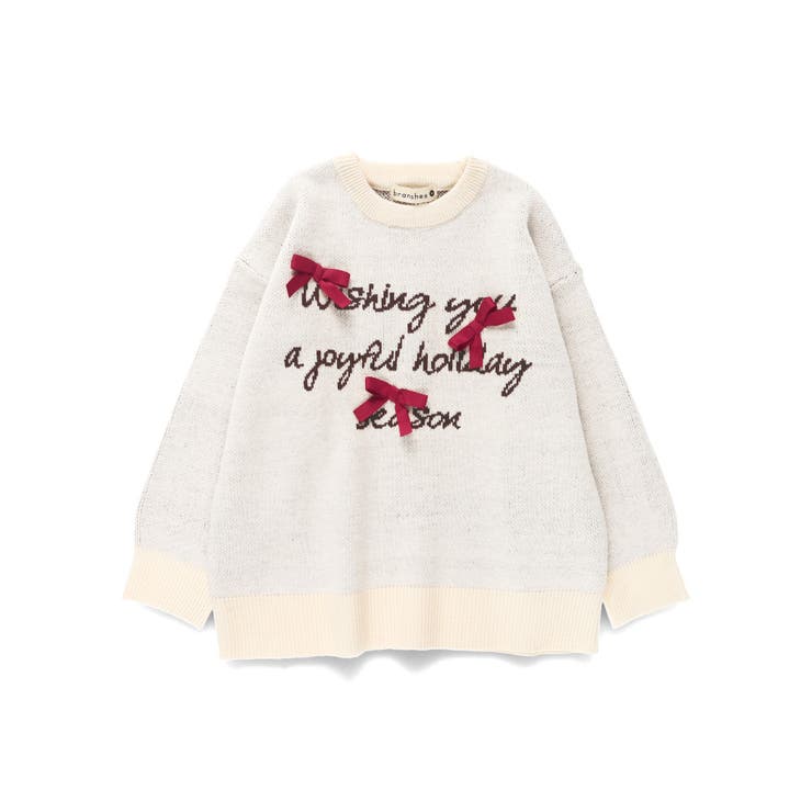 リボン モチーフロゴ ニット | ブランシェス | 詳細画像2 