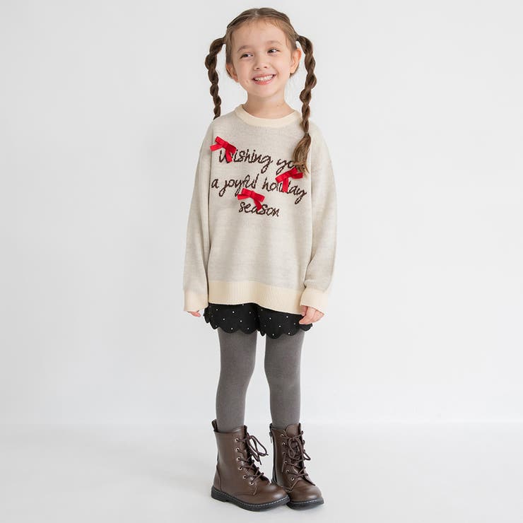 リボン モチーフロゴ ニット | ブランシェス | 詳細画像3 