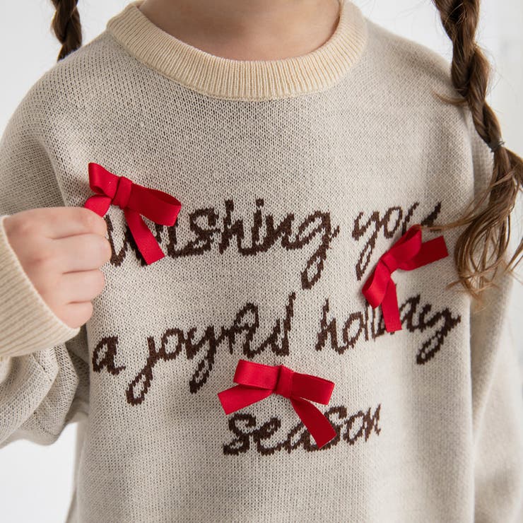 リボン モチーフロゴ ニット | ブランシェス | 詳細画像7 