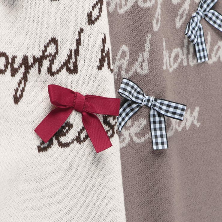 リボン モチーフロゴ ニット | ブランシェス | 詳細画像9 