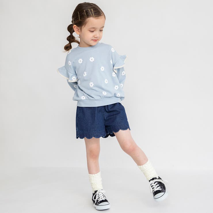 肩フリル トレーナー/150cm/女の子/ドット柄 | ブランシェス | 詳細画像15