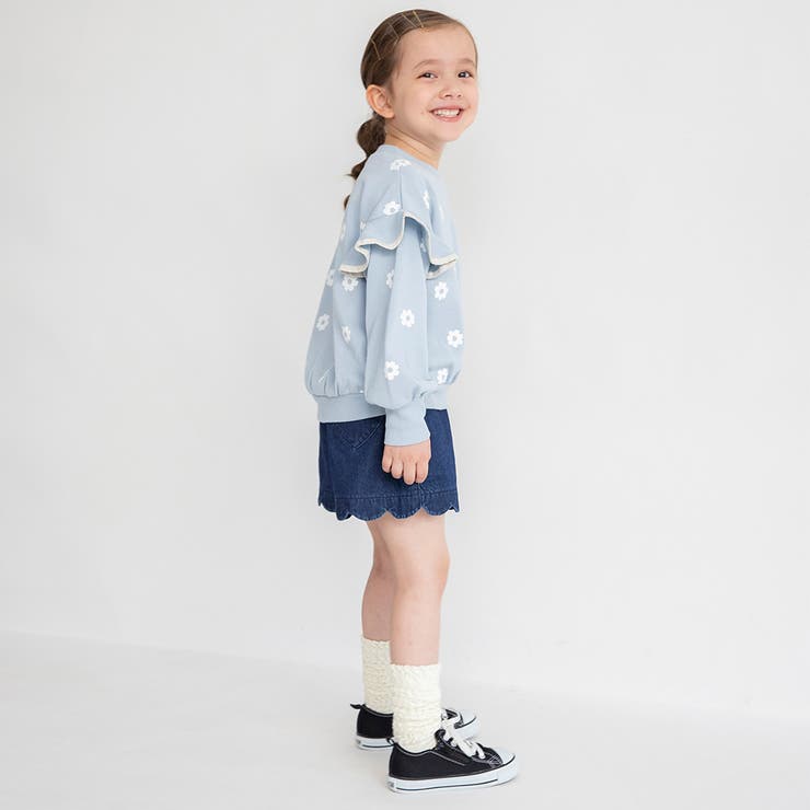 肩フリル トレーナー/150cm/女の子/ドット柄 | ブランシェス | 詳細画像18