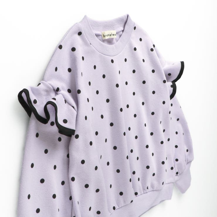 肩フリル トレーナー/150cm/女の子/ドット柄 | ブランシェス | 詳細画像23