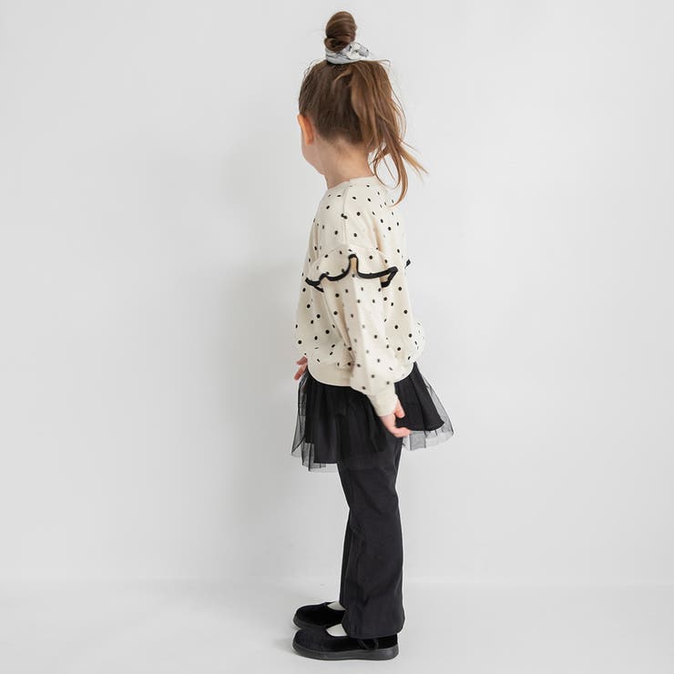 肩フリル トレーナー/150cm/女の子/ドット柄 | ブランシェス | 詳細画像5