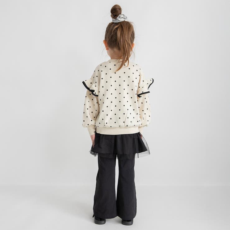 肩フリル トレーナー/150cm/女の子/ドット柄 | ブランシェス | 詳細画像6