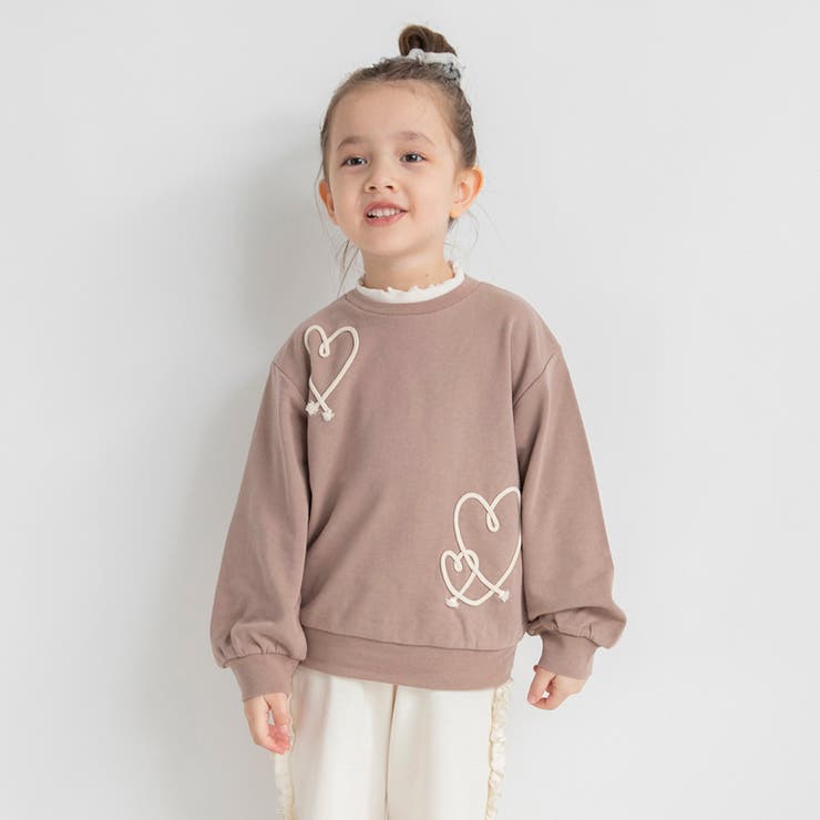 ブラウン | 刺しゅうアソート トレーナー/プルオーバー/女の子/150cm | ブランシェス
