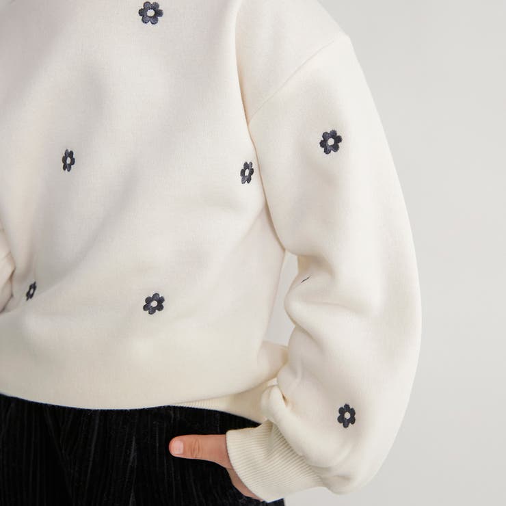 裏起毛アソート刺しゅう トレーナー 150cm | ブランシェス | 詳細画像7 