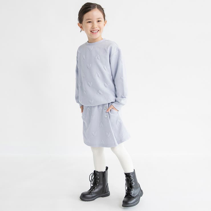 ハート総柄膨れジャガード トレーナー セットアップ可 | ブランシェス | 詳細画像5 