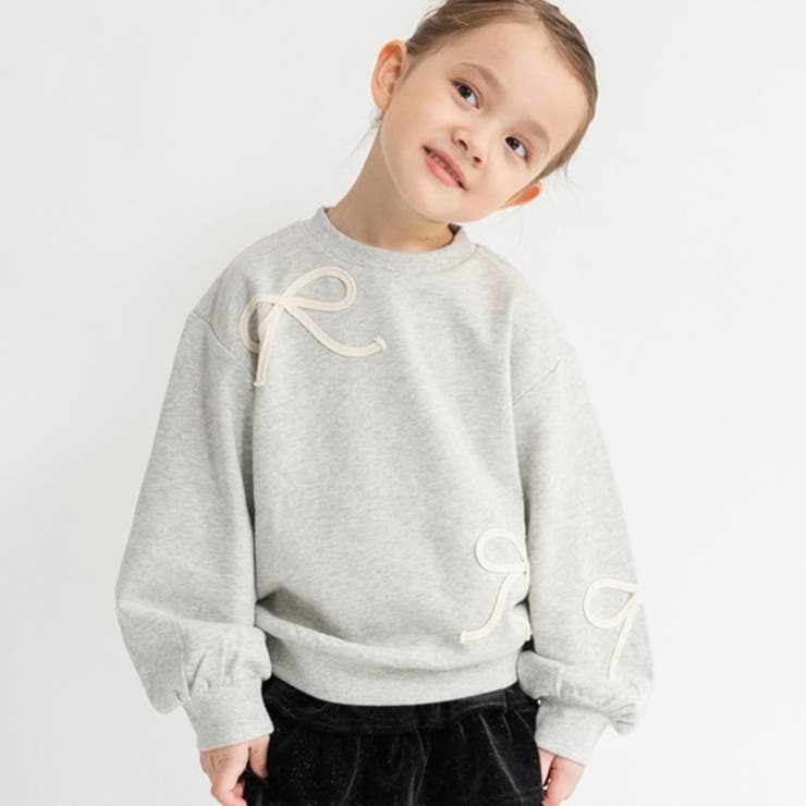 リボンコード刺しゅうトレーナー | ブランシェス | 詳細画像1 