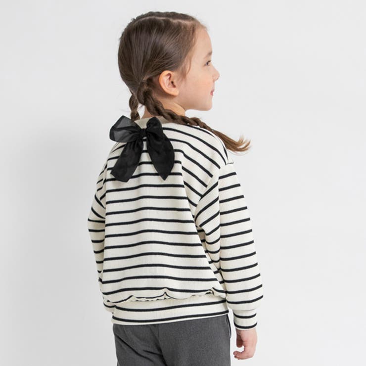 ボーダー | バック ラメ リボン | ブランシェス